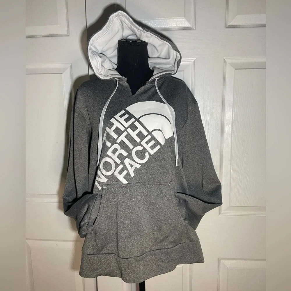 The North Face Men’s Gray Logo Pullover Hoodie Size Men’s Large